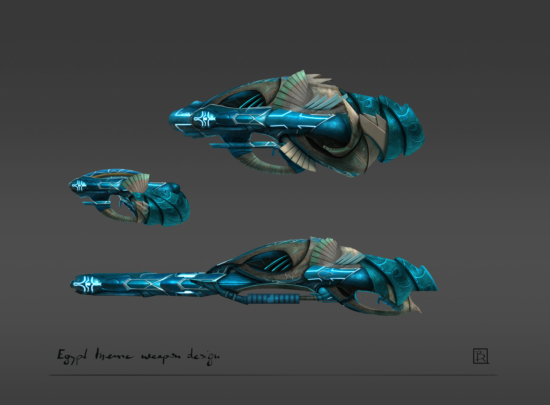ArtStation Egypt Theme weapon design