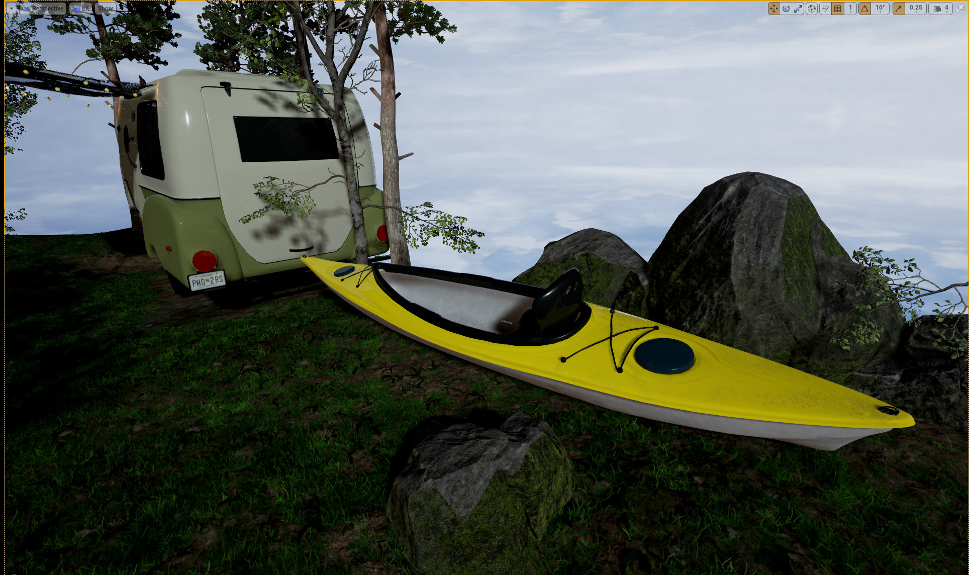 Eric Keller Campground Model Wip For Unreal