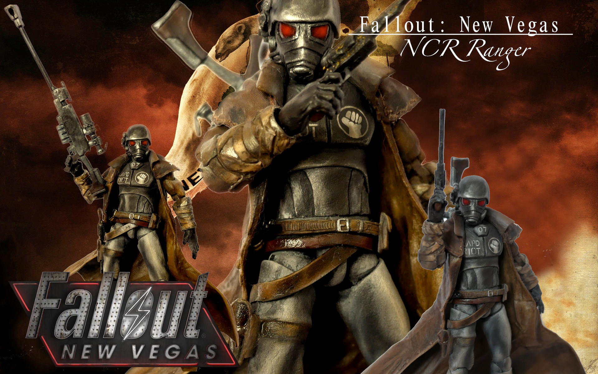 Michael Enea Fallout New Vegas Custom Ncr Ranger Action Figure