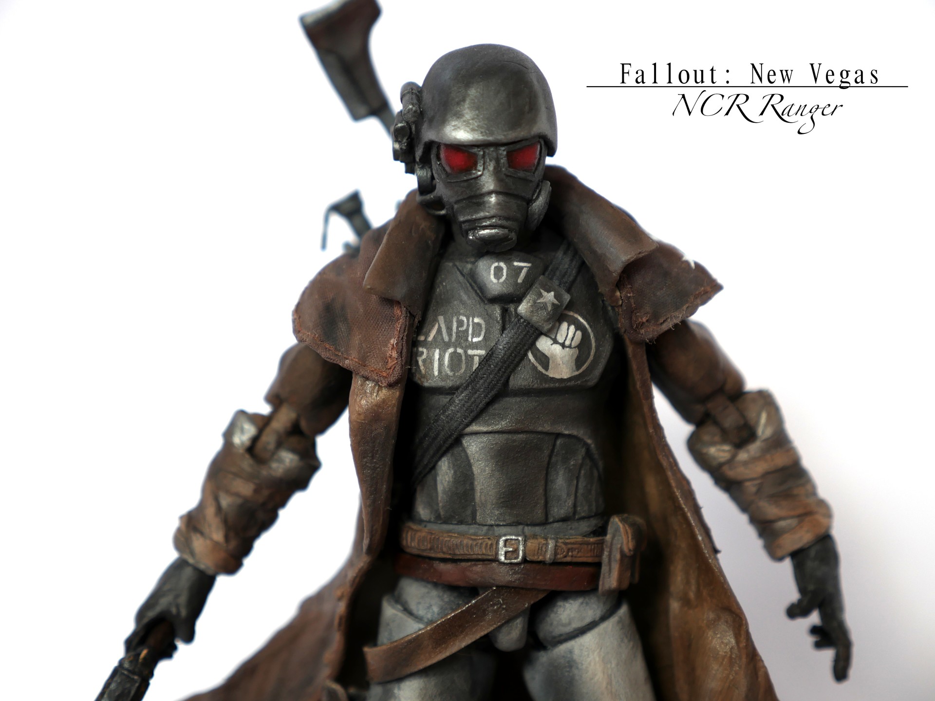 Artstation Fallout New Vegas Custom Ncr Ranger Action Figure Michael Enea