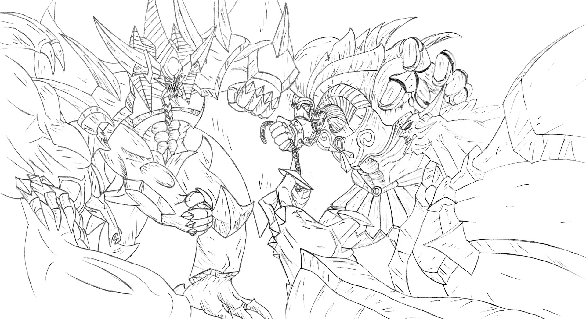 ArtStation - YuGiOh Fight Scene