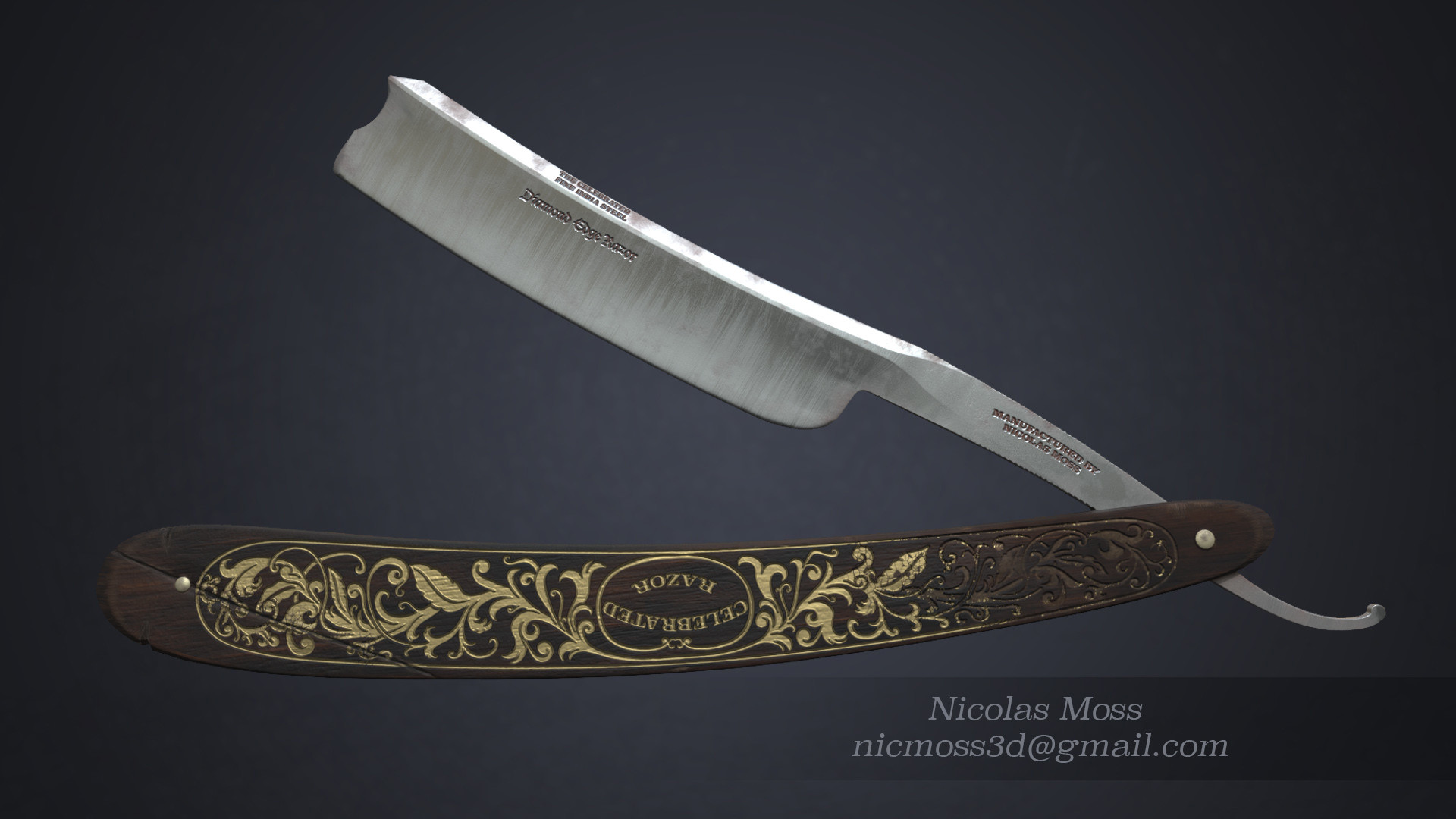 ArtStation Vintage Straight Razor