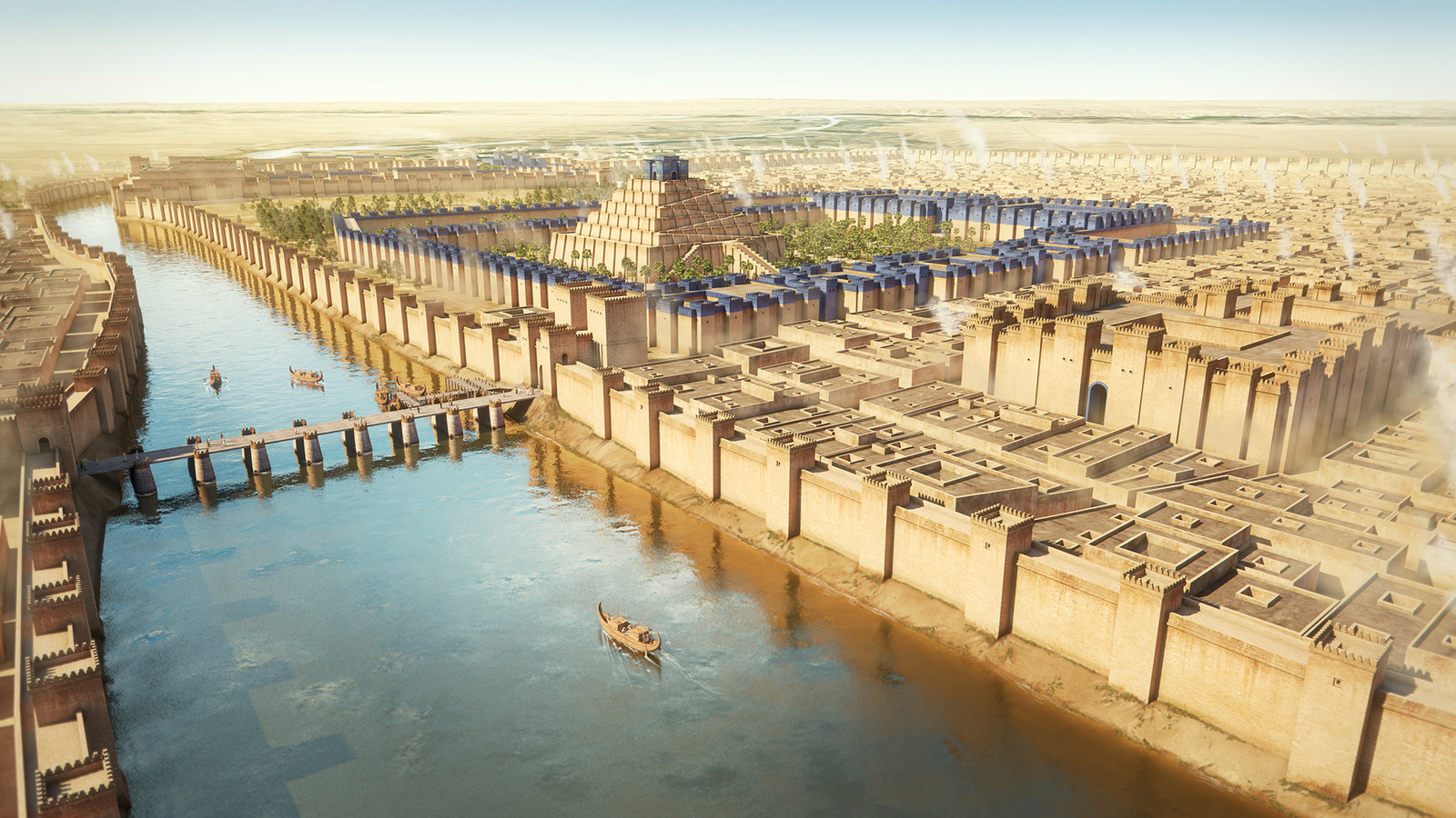 Babylon, the Etemenaki or the Tower of Babel, 550 BC.