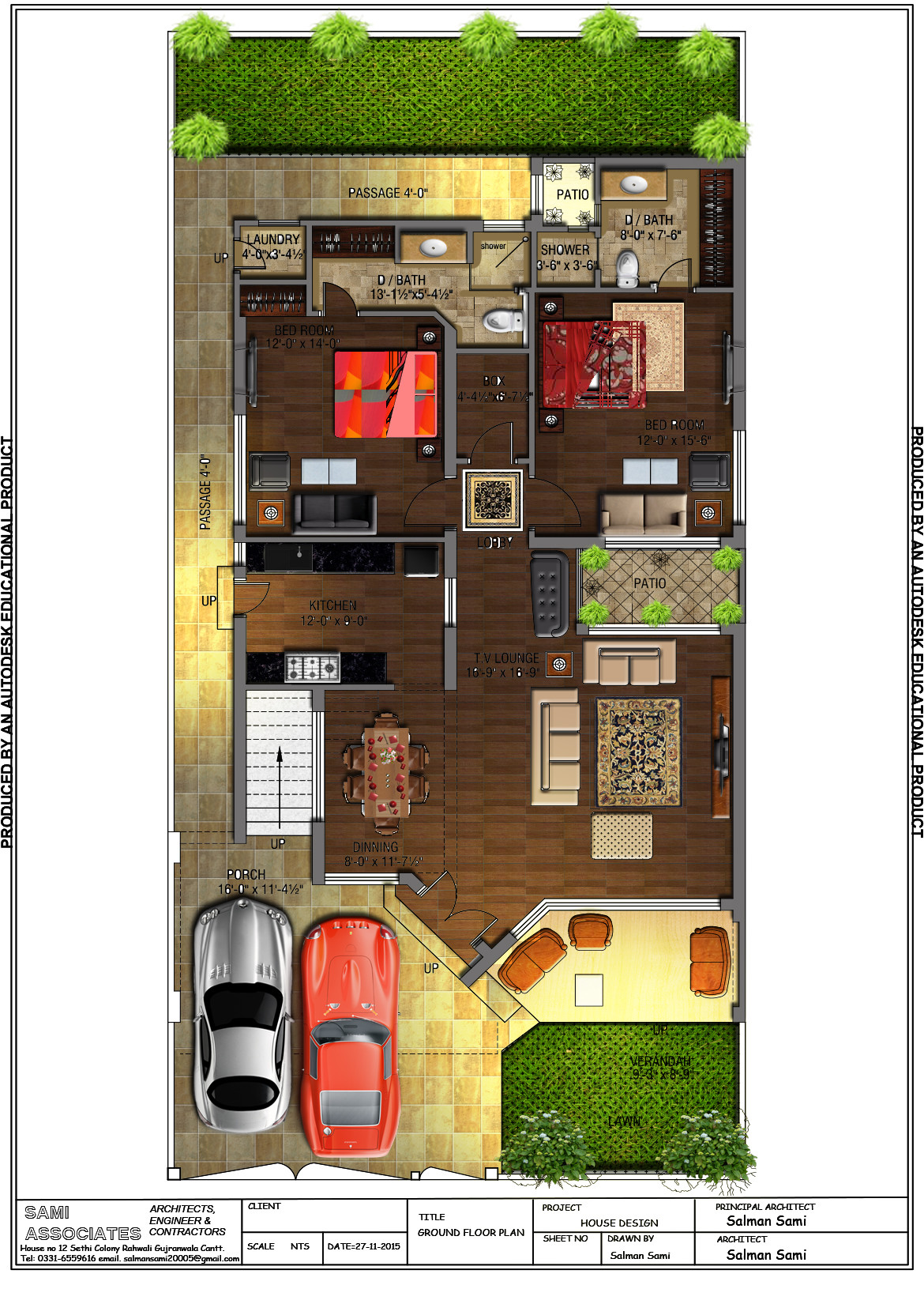 Artstation 10 Marla House Plan Salman Sami