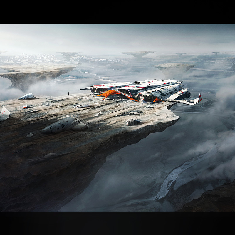 Production design course with Dylan Cole - Artwork by Einar Martinsen - inhospitable planet