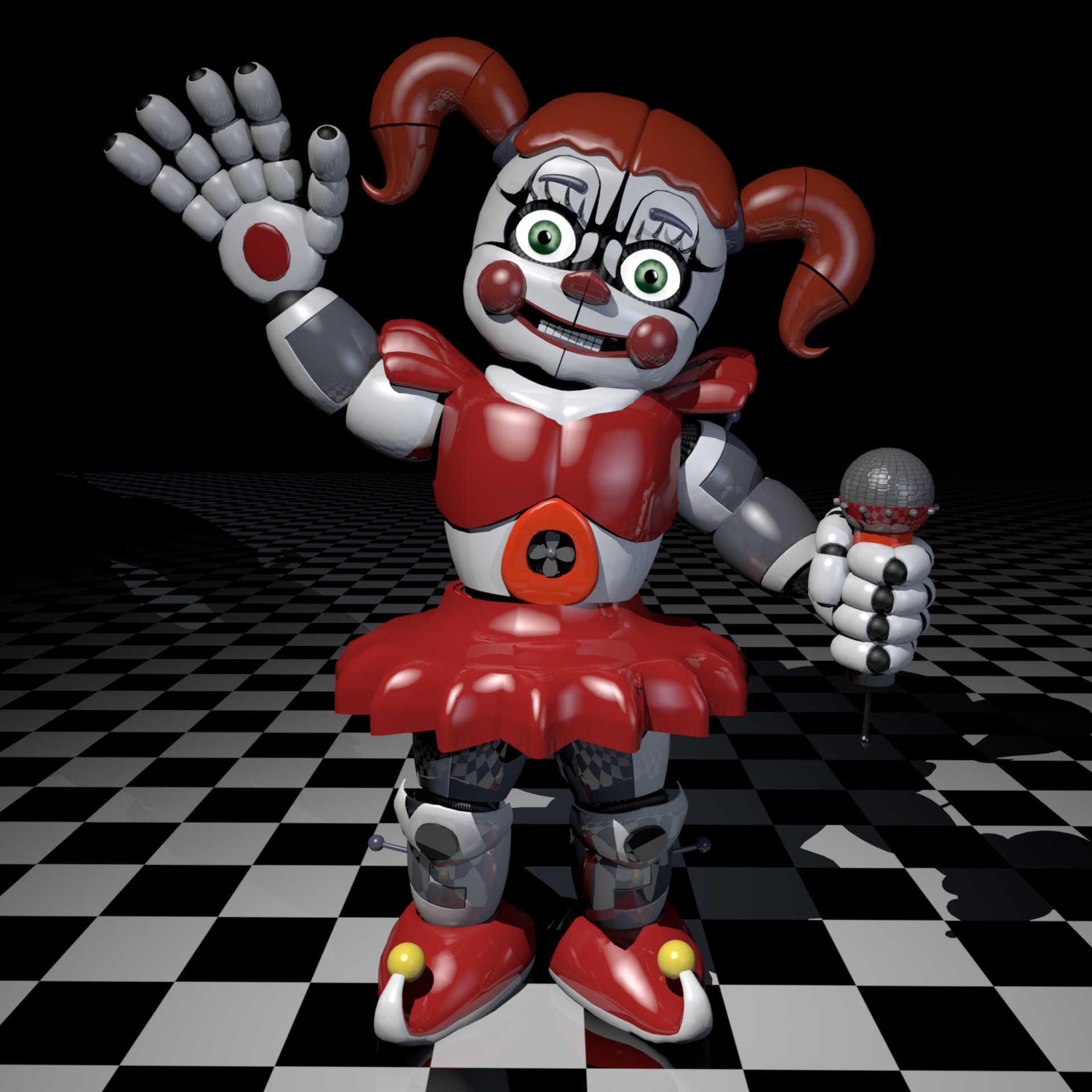 Thomas Honeybell - Circus Baby Fan-Made 3D Model (Updated)