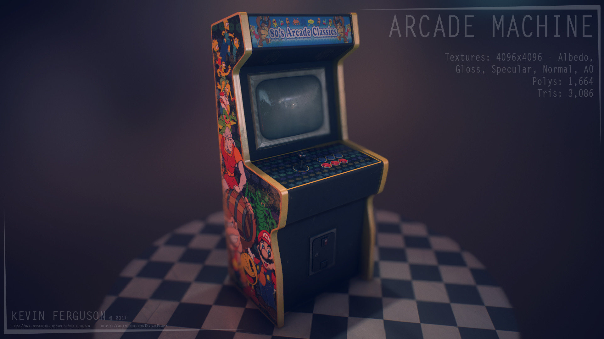 Artstation Arcade Machine Dani Ferguson