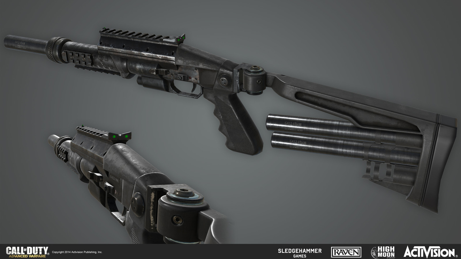 First person Bulldog shotgun.
