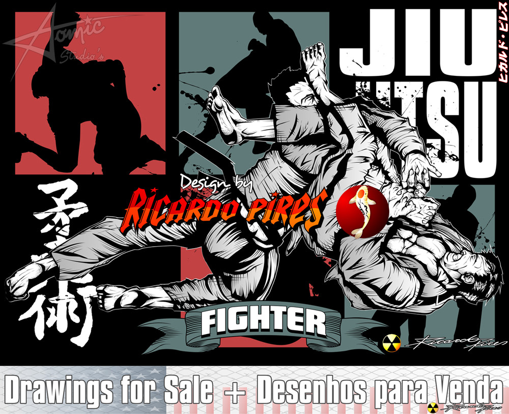 Artstation Jiu Jitsu Drawings Ricardo Pires Atomic
