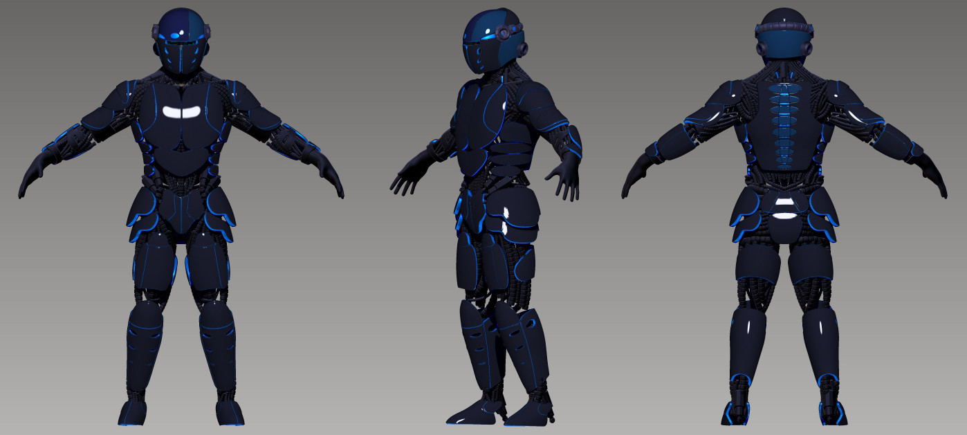 Alexander Paz Cybertek Knight Futuristic Armored Cyborg It would be really amazing to see a design like this in future updates/expansions? alexander paz cybertek knight
