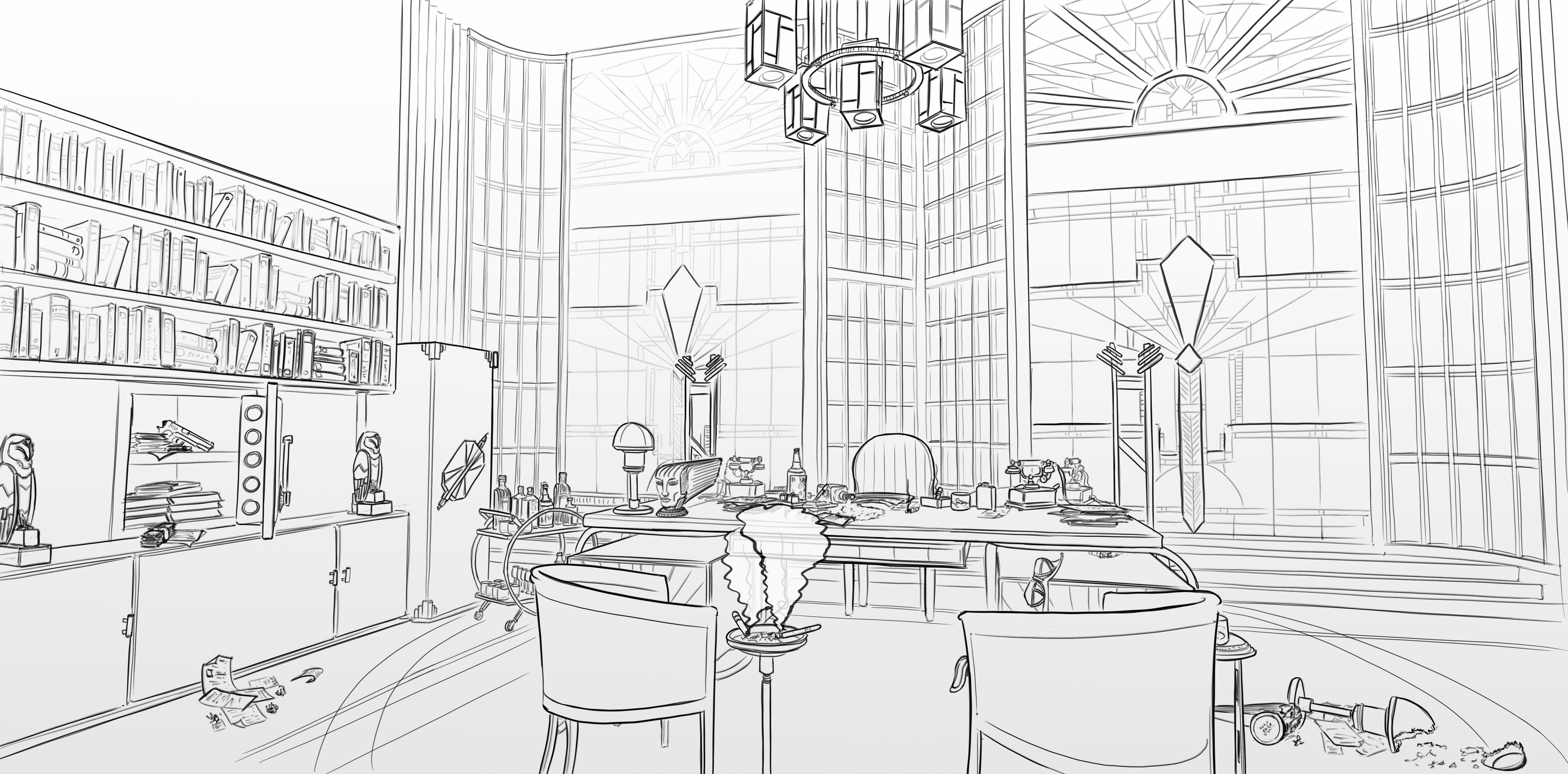 Top floor of Boss's office
