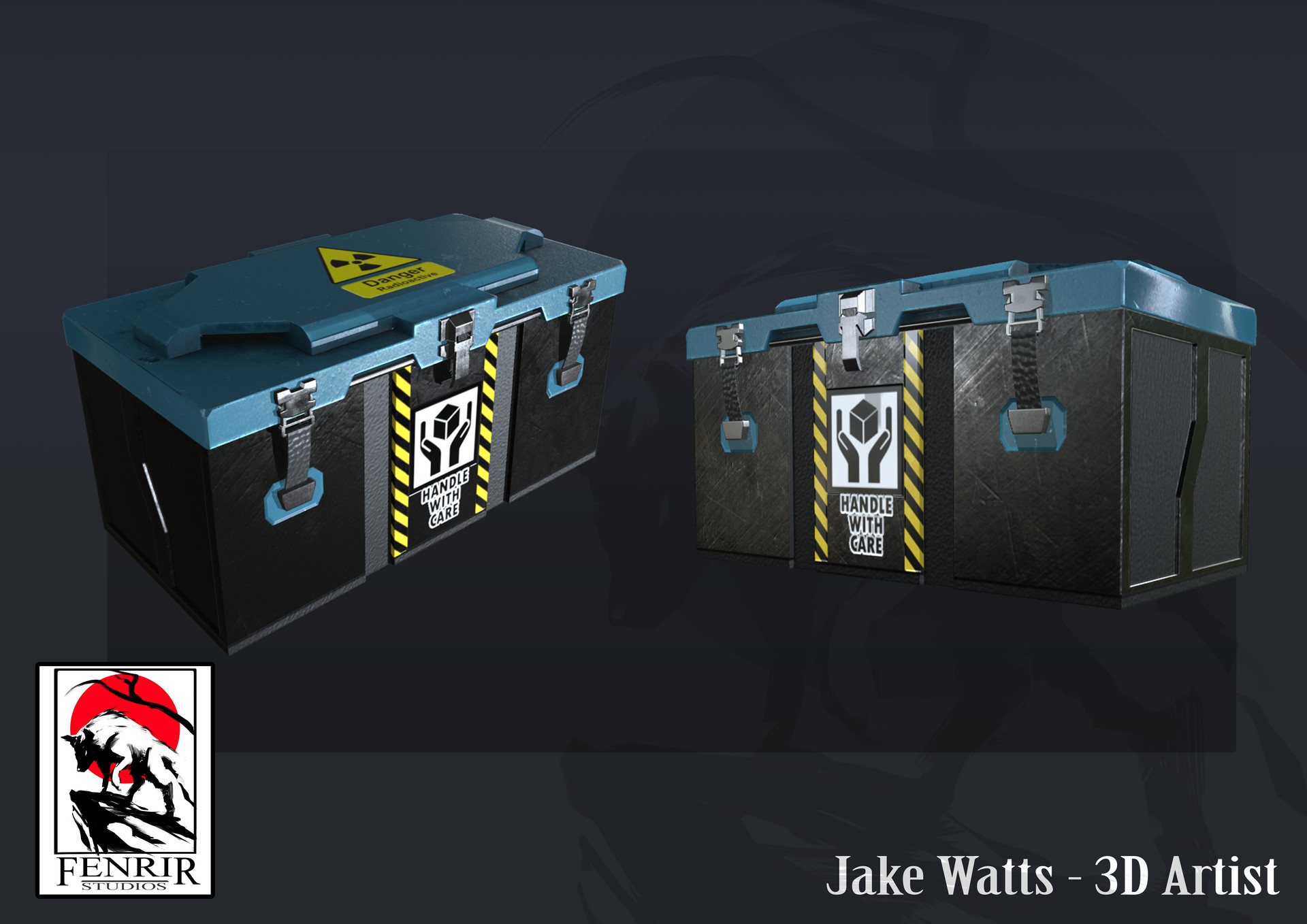 ArtStation Industrial SciFi Crates