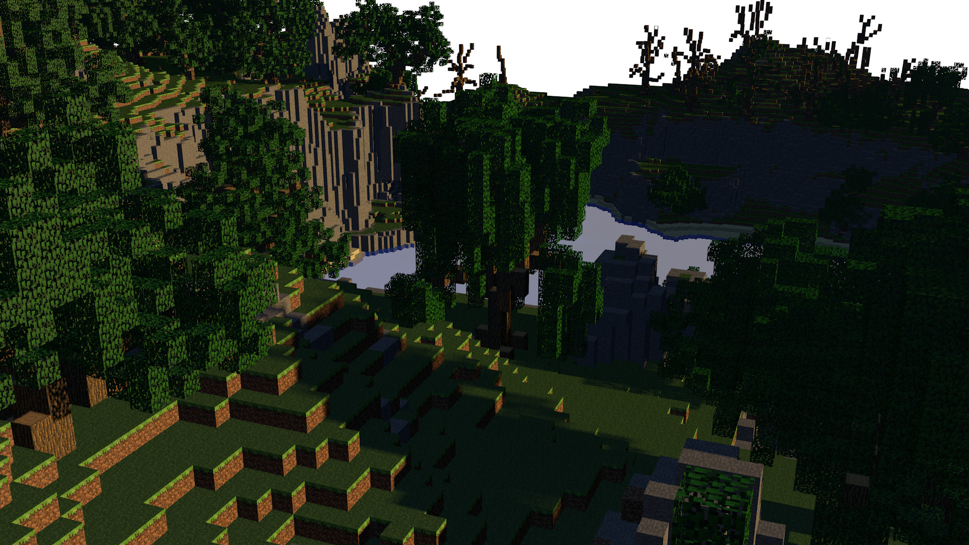 Artstation Paysage Minecraft Thomas Alves