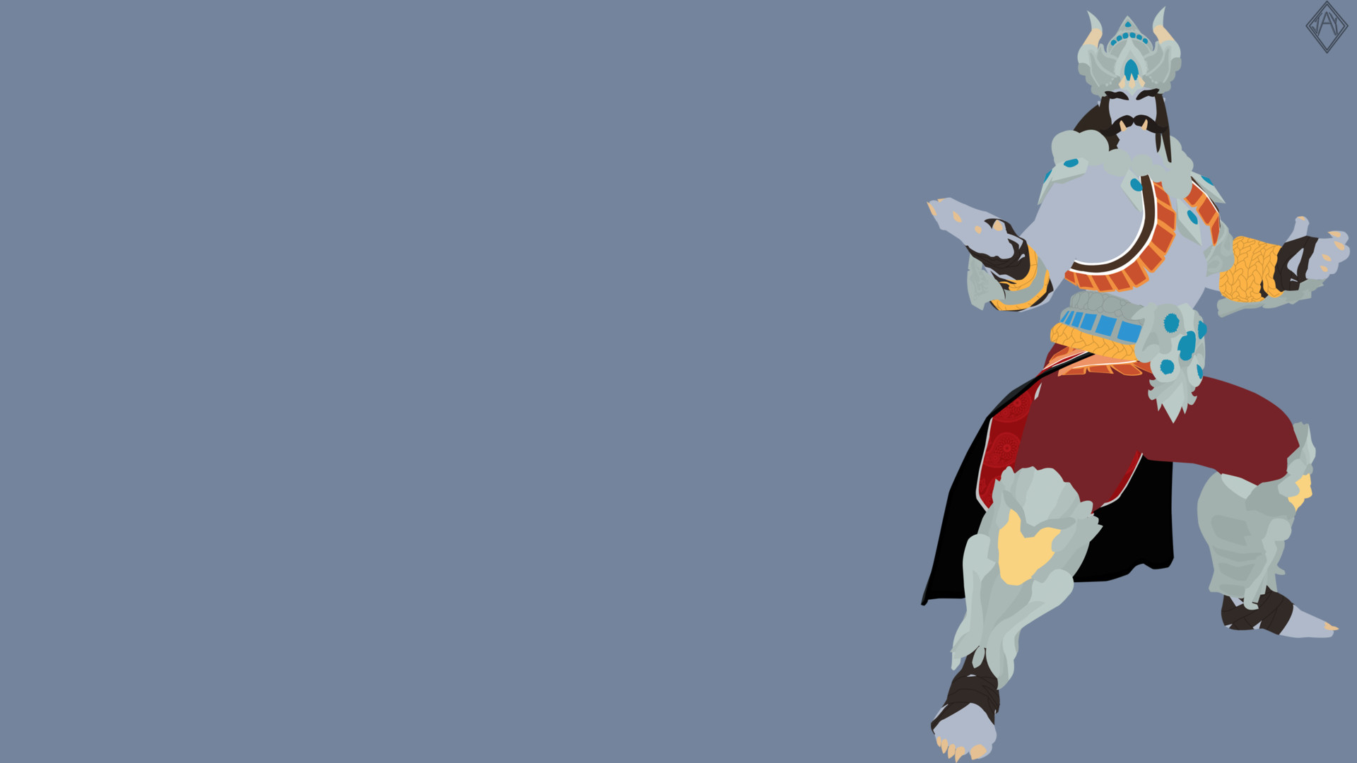 Artstation Smite Ravana Minimalist Wallpaper Jay R Ravana uses his body as a living weapon. artstation smite ravana minimalist