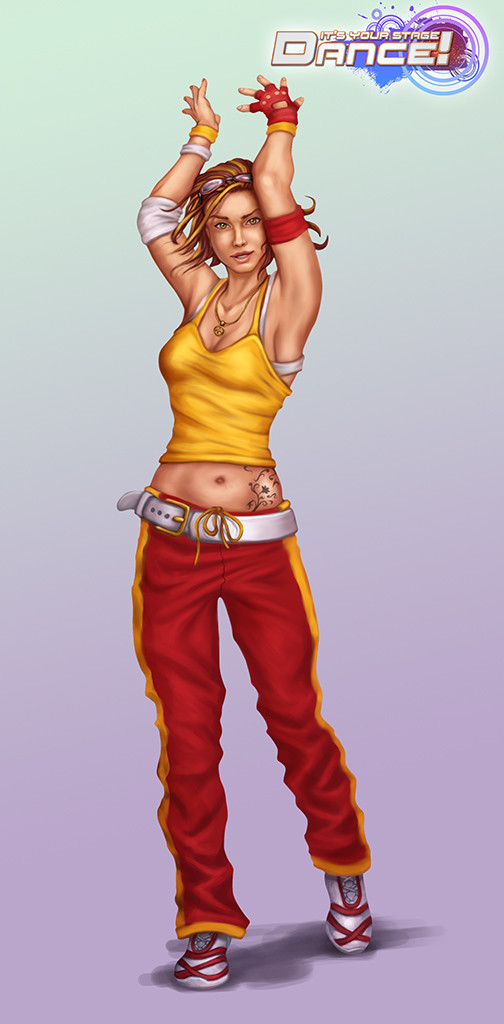 Dance game female avatar design