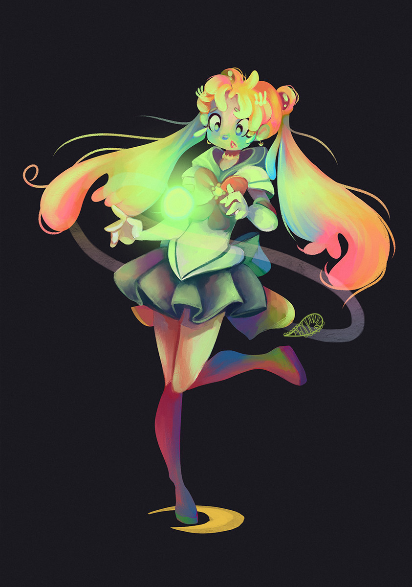 Rainbow-ish Sailor Moon 