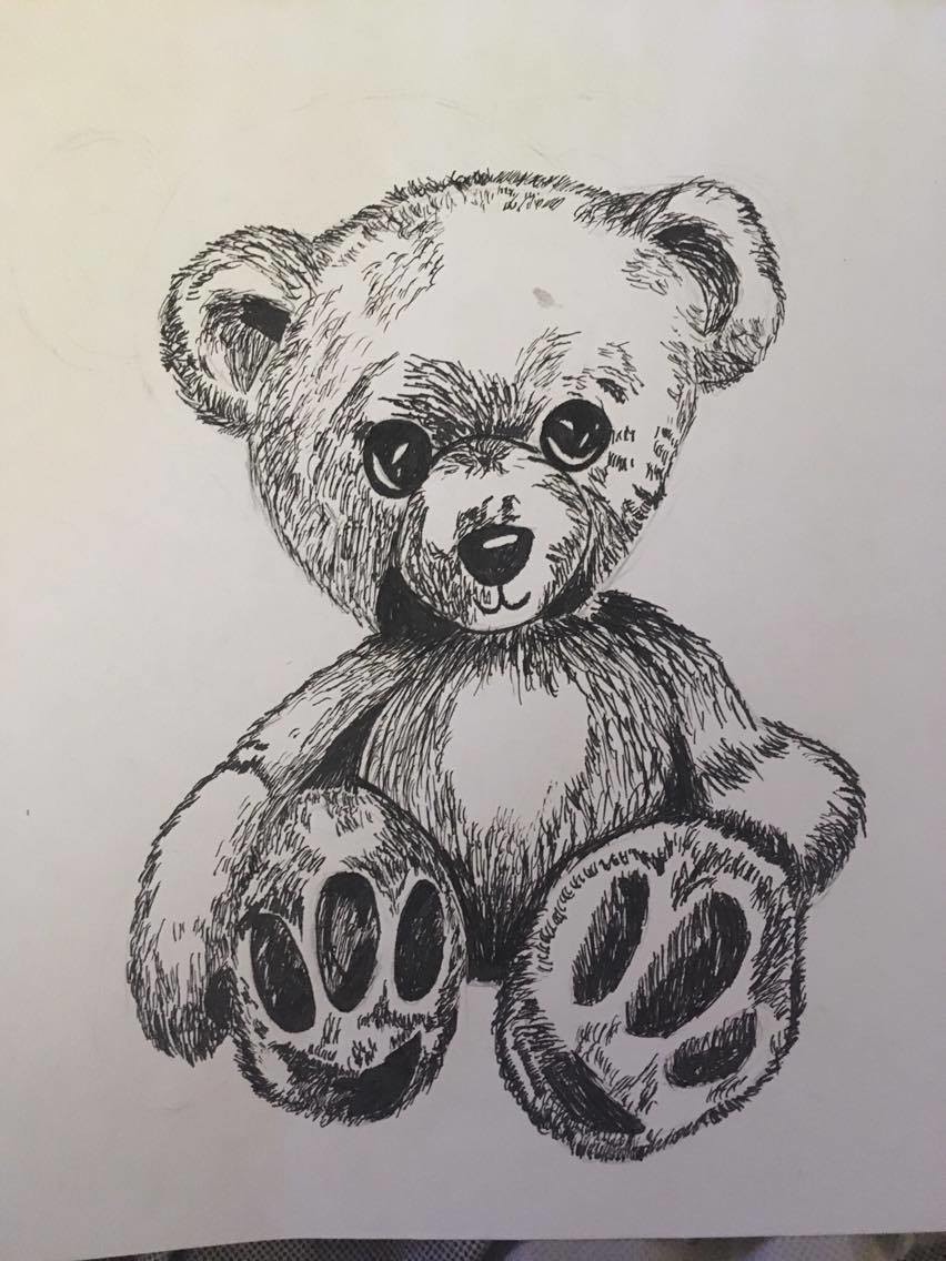 Pin by Anneke ♥ on ✿ Beren ✿ | Teddy bear drawing, Teddy bear sketch, Bear  drawing