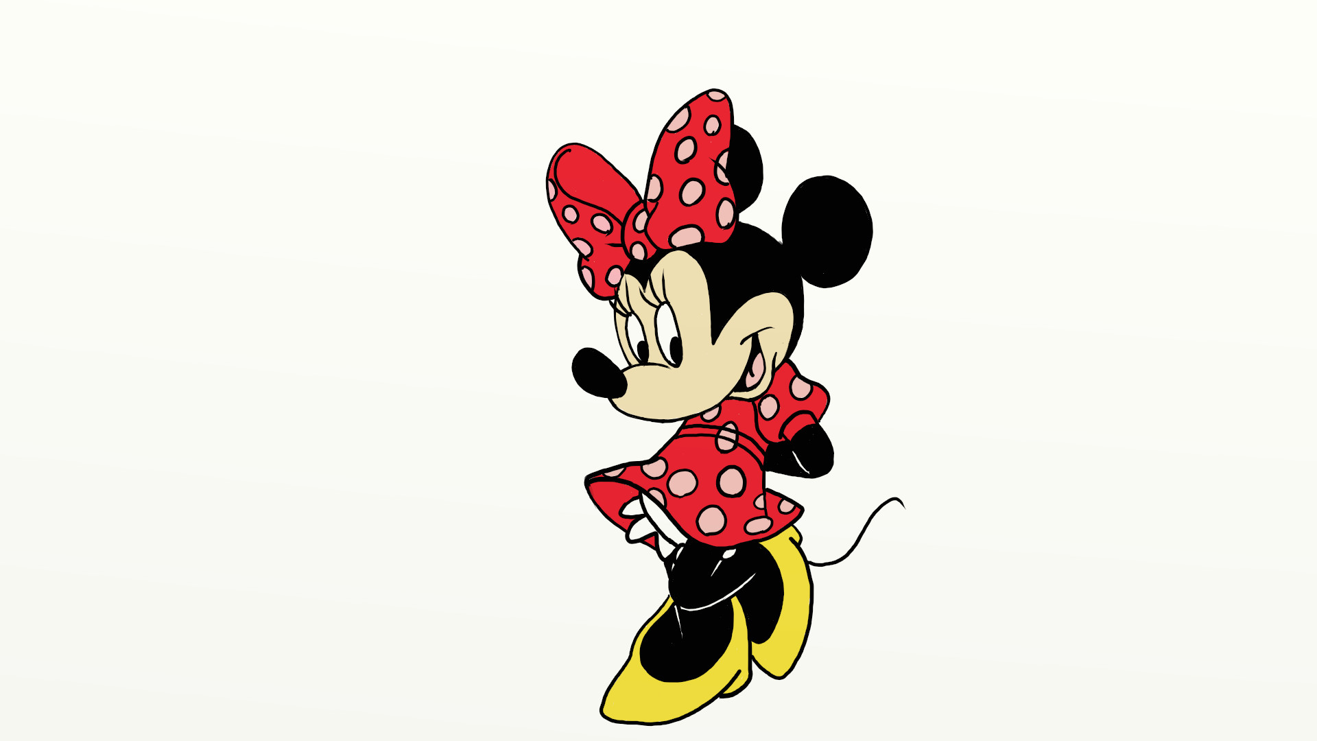 Daily Cartoon Drawings - Drawing Minnie Mouse