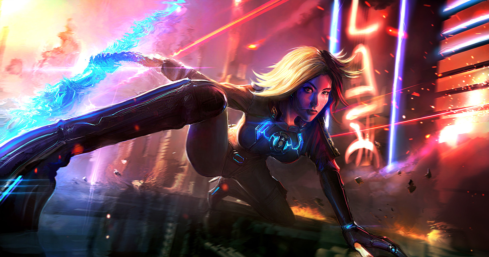 Cyber War By Jacek Babinski Cyberpunk