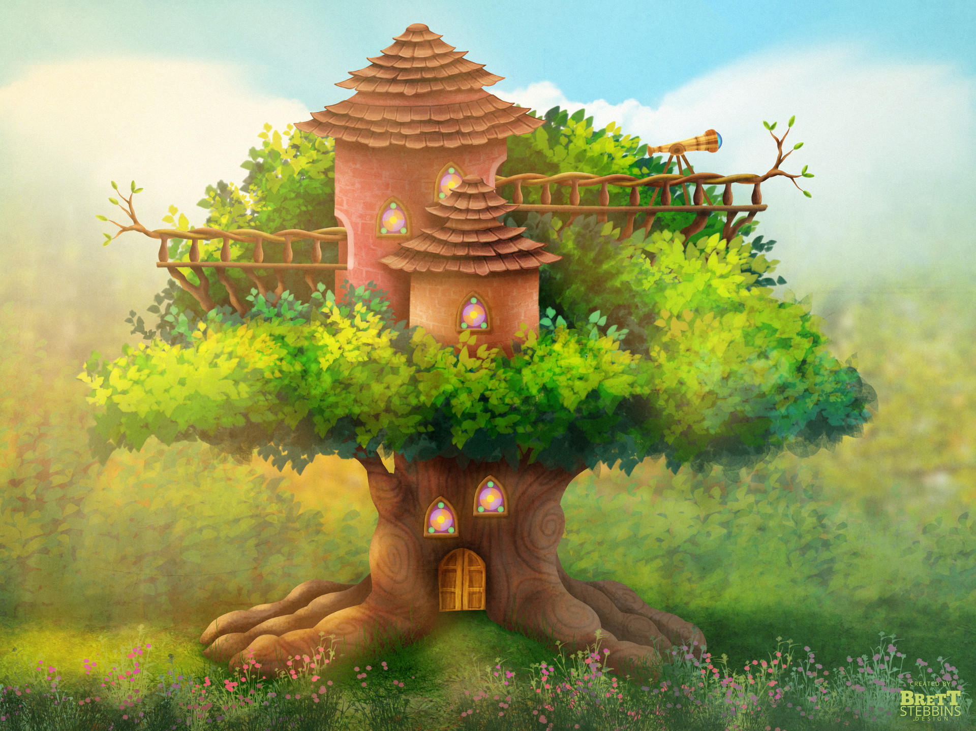 Brett stebbins big lookout tree exterior 02