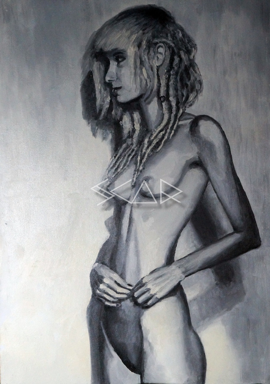 scars girl nude Volodymyr Scar - Nude girl traditional portrait