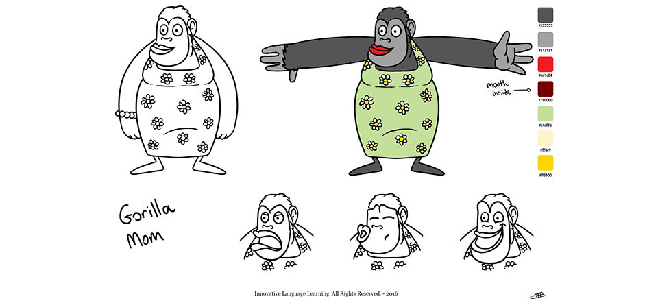 Gorilla mom character sheet