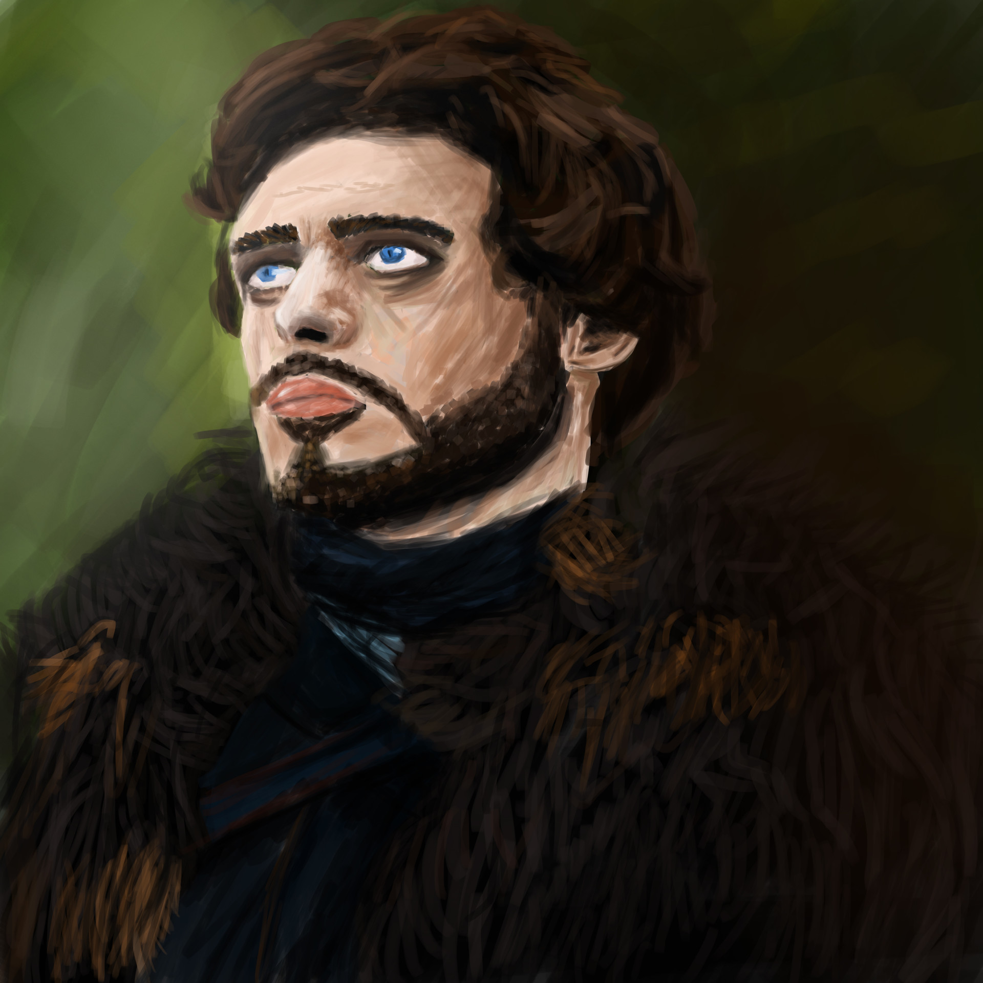 Artstation Robb Stark Sketch Painting Stan Sergiu Alexandru