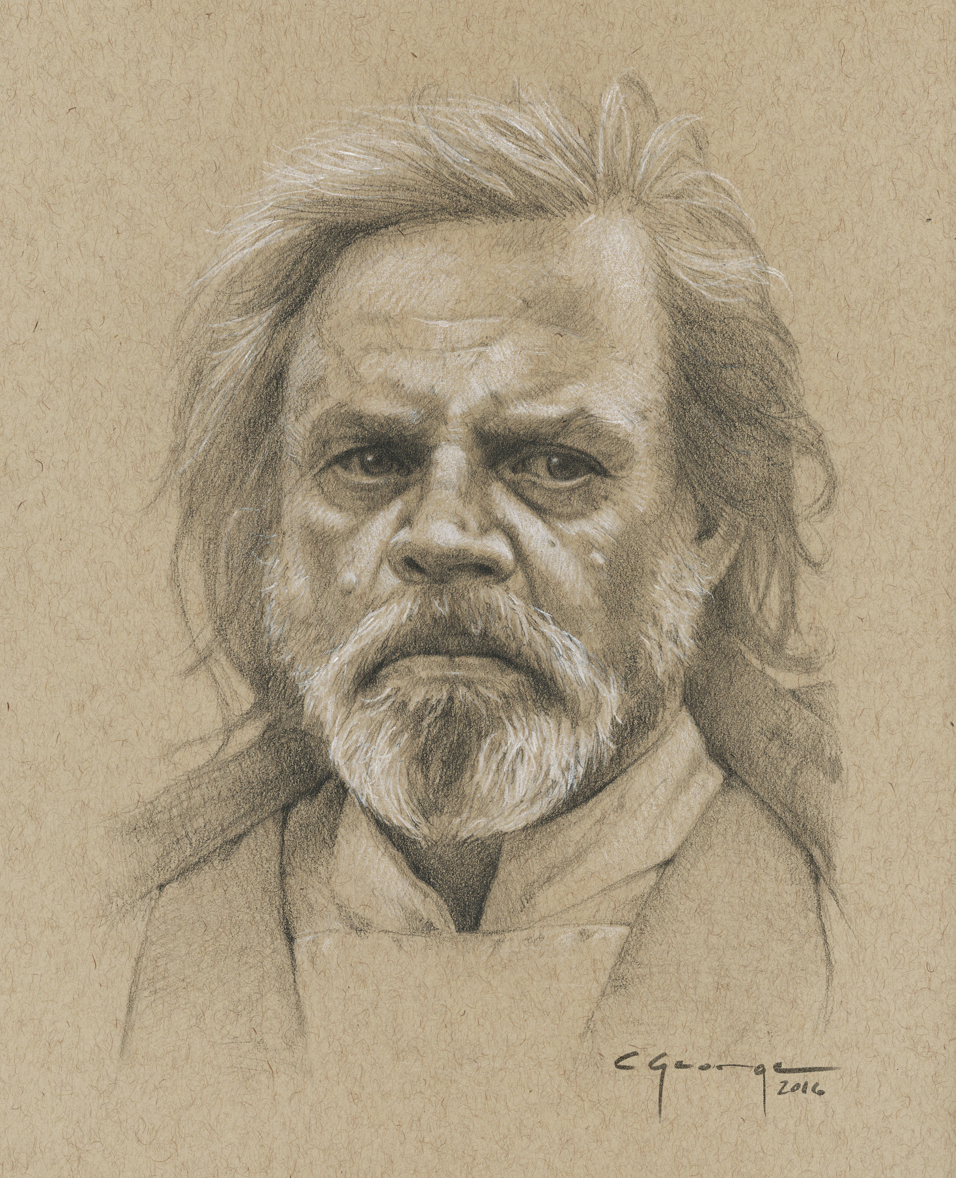 Artstation Jedi Steps Luke Skywalker Christopher George It's star wars season again and what better way to go through my process of creating portraits than using one of my recent drawing of luke skywalker. artstation jedi steps luke
