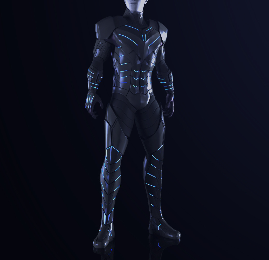 kosmolicht - Dark Combat Suit (No Texture)