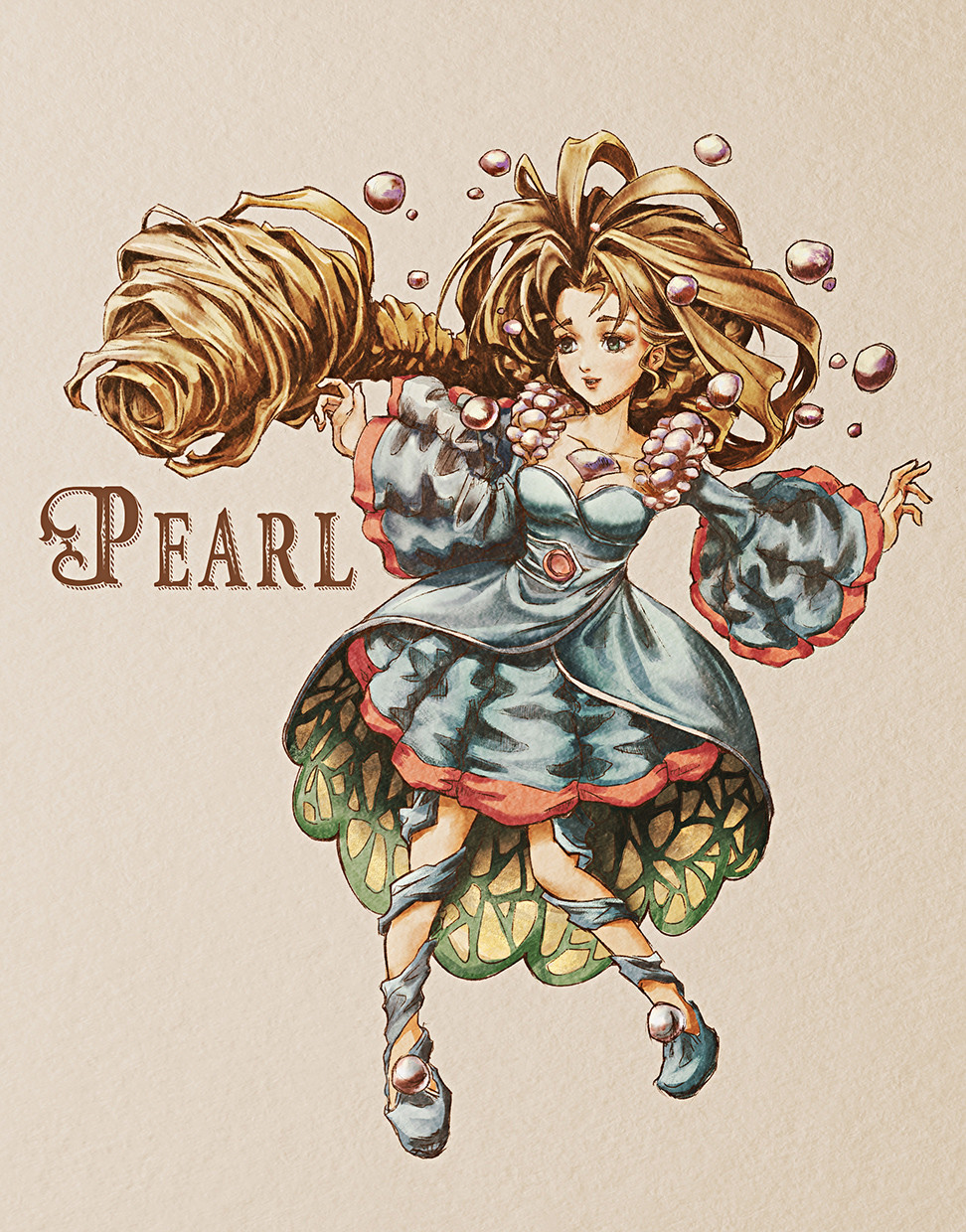 Artstation Legend Of Mana Pearl Lineart And Process Paola Tuazon