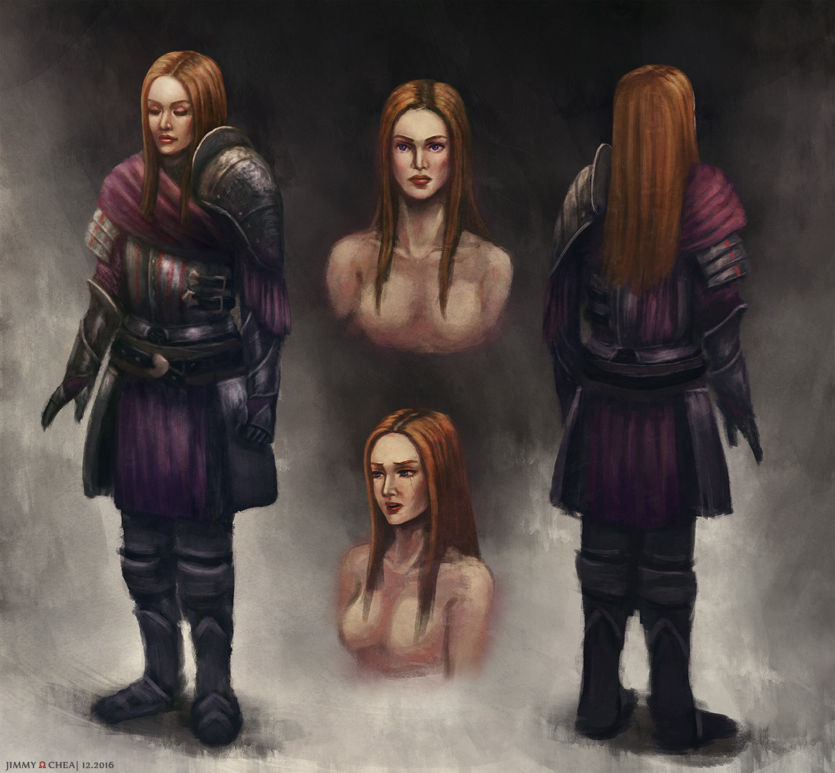 Artstation Female Knight Concept Jimmy Chea