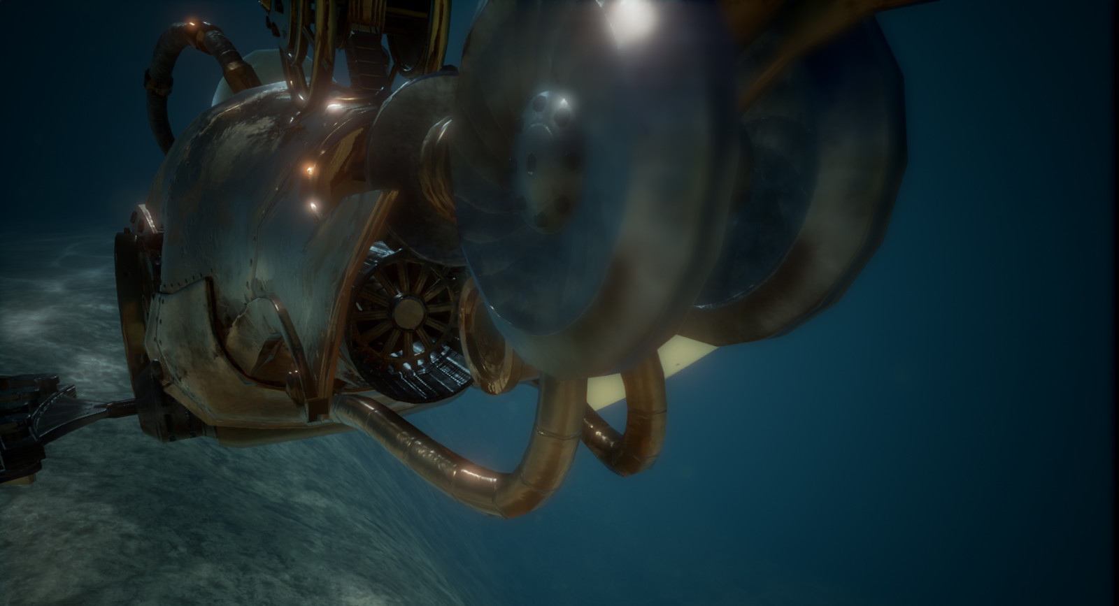 Zoltan Bilics - Steampunk fish submarine