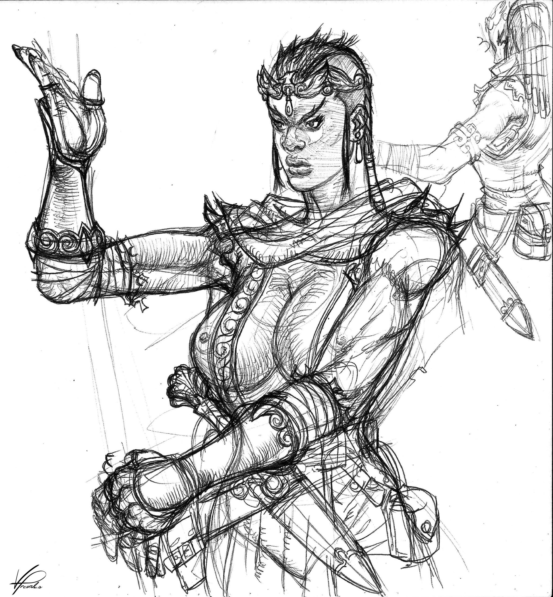 ArtStation Black Warrior Princess.