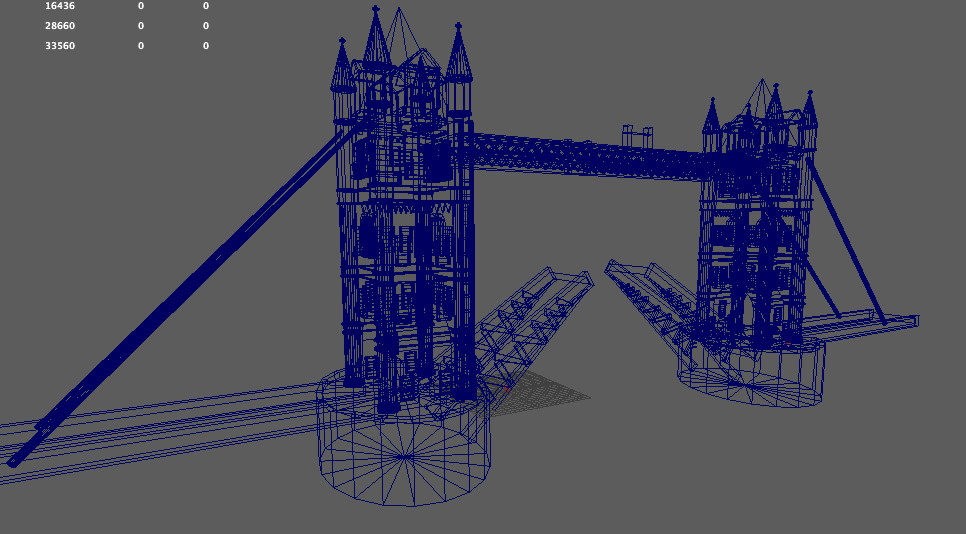 Artstation London Bridge In Maya Samarth Mehta