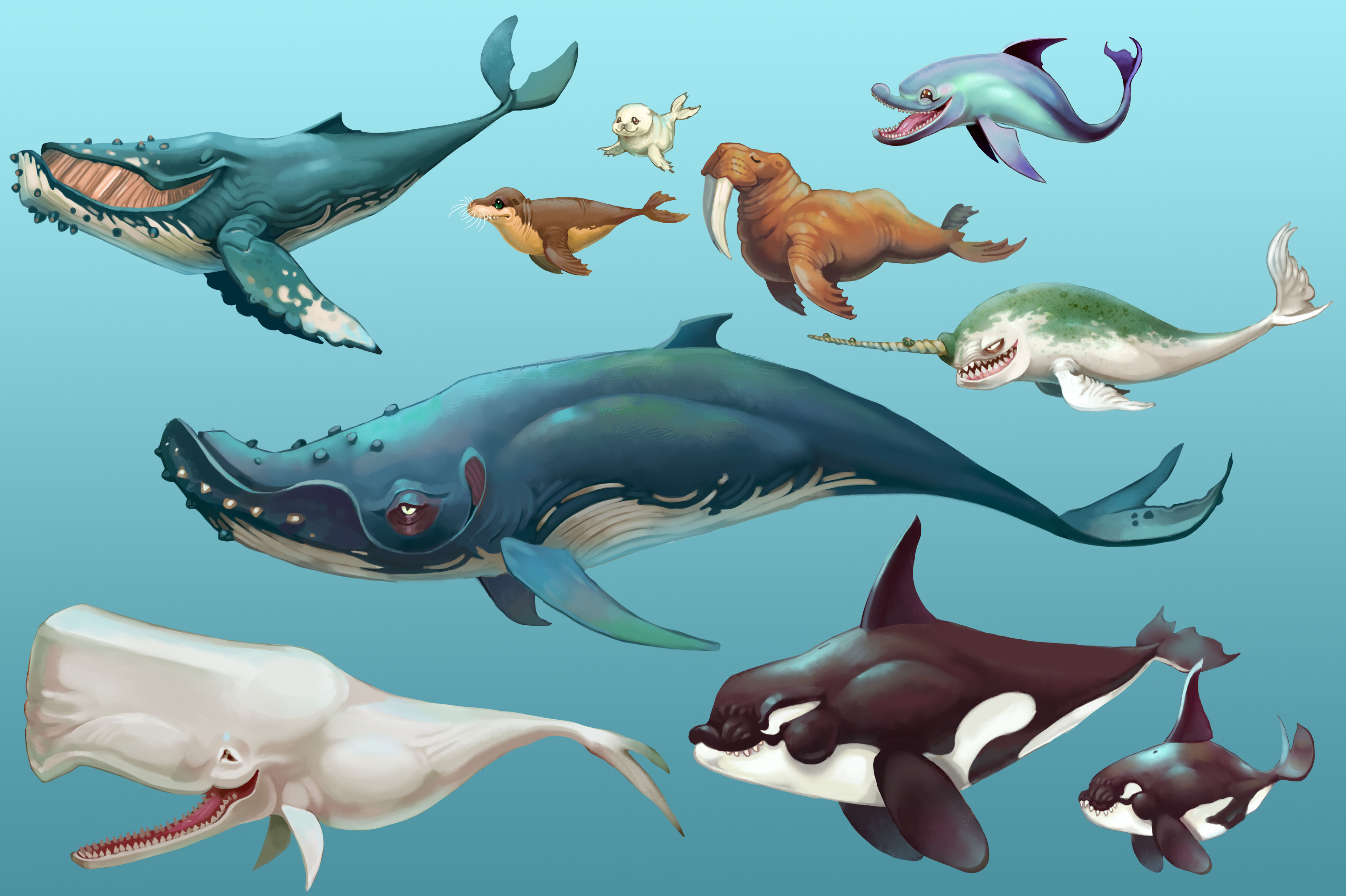Johanna Cranston - Hungry Shark World - Animal/Creature Concept Dump