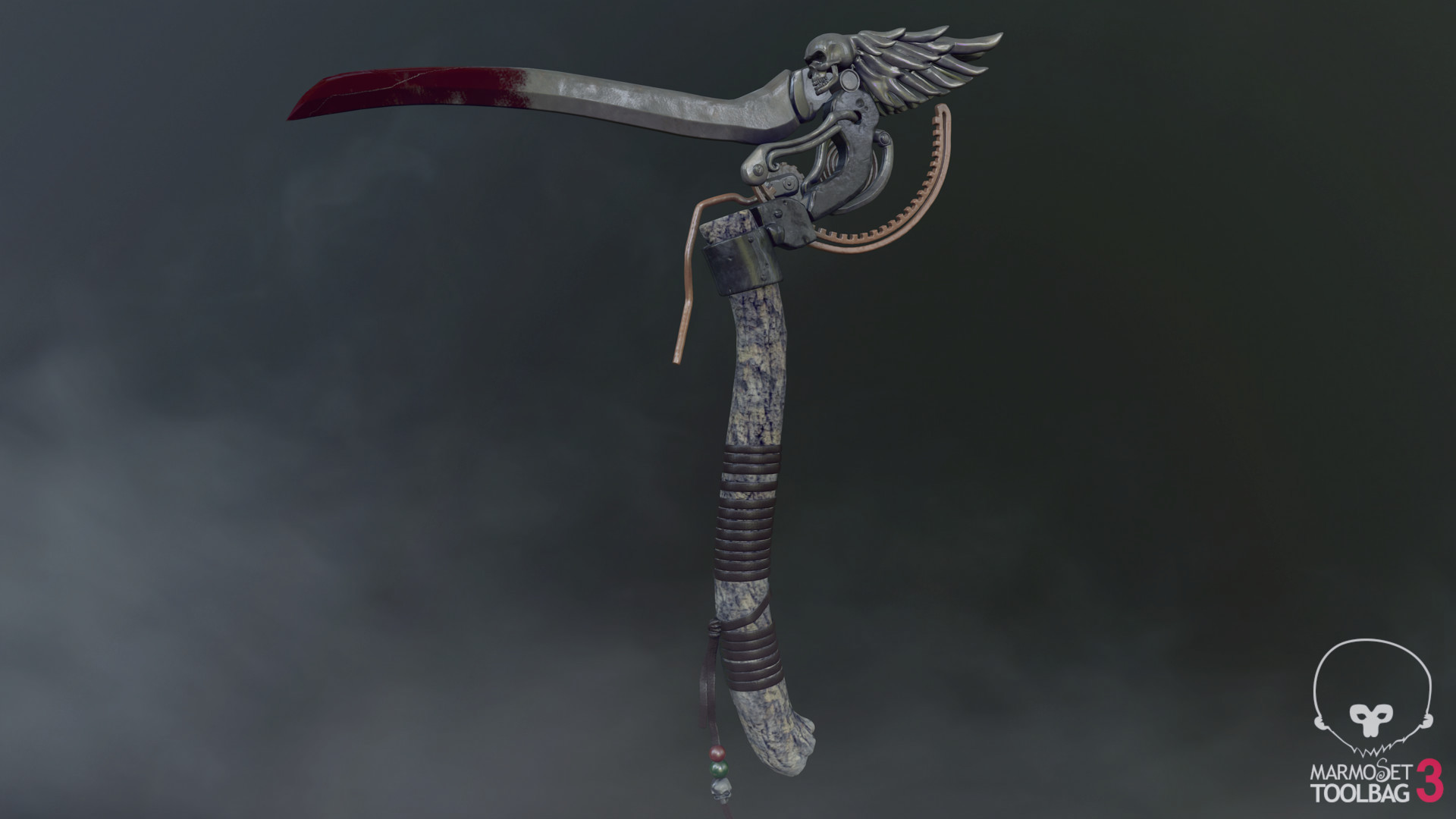 ArtStation Skull scythe