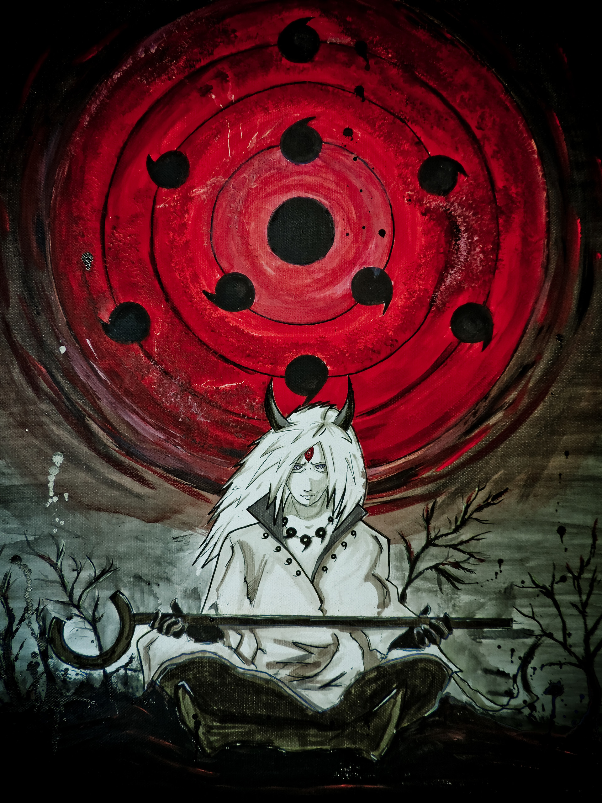 ArtStation - Madara Uchiha - Full moon eye