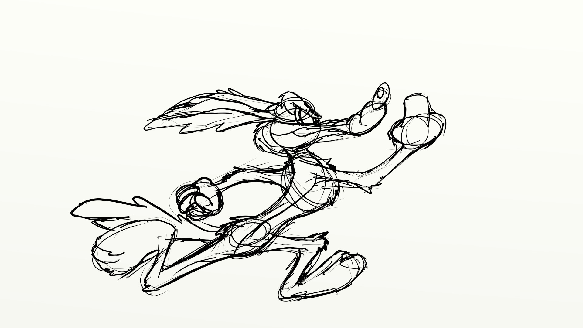 Daily Cartoon Drawings Drawing Wile E Coyote