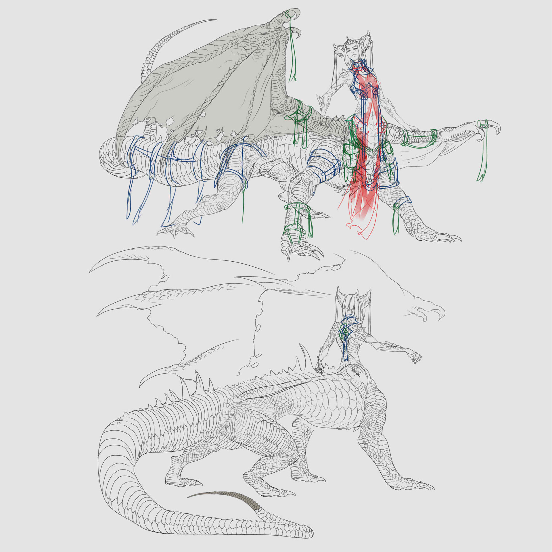 Artstation Artwar Contest Entry Dragon Centaur Iroun