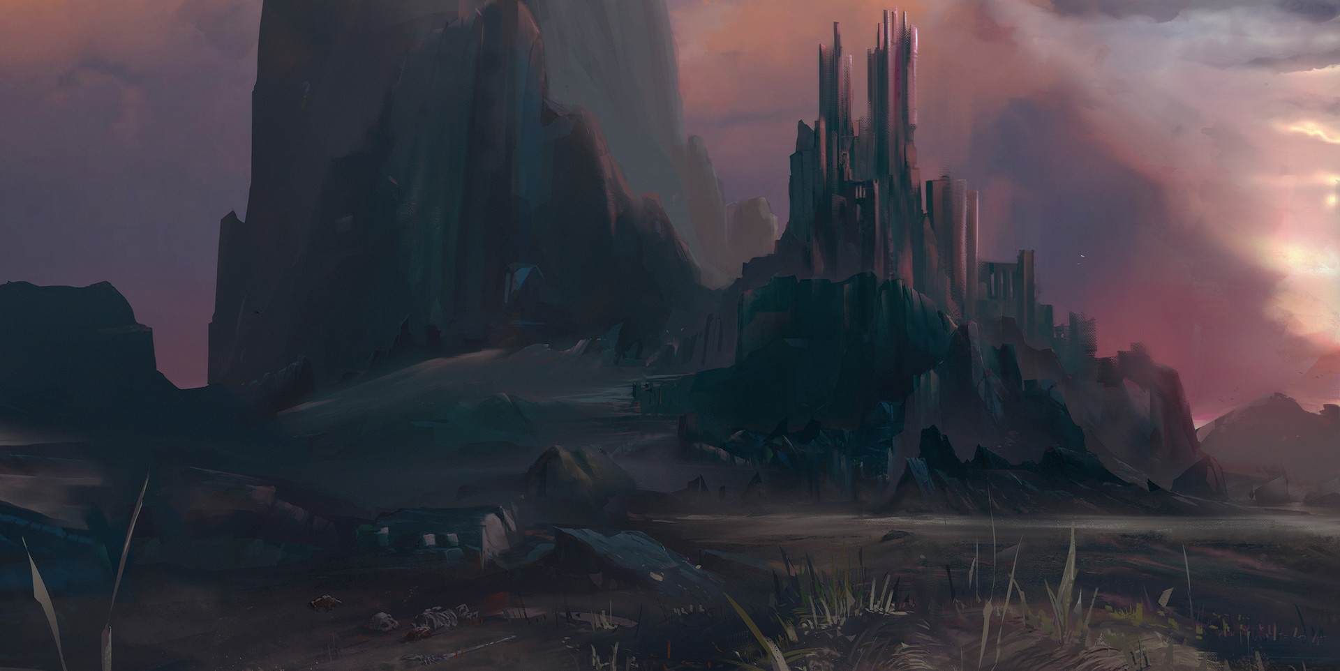 ArtStation - Castle in the marshes