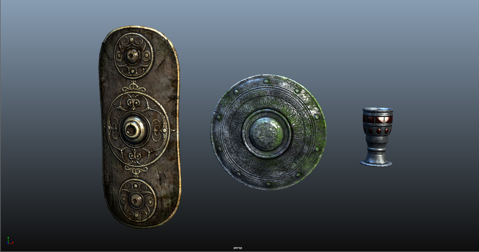 Here are a small selection of background props I made.