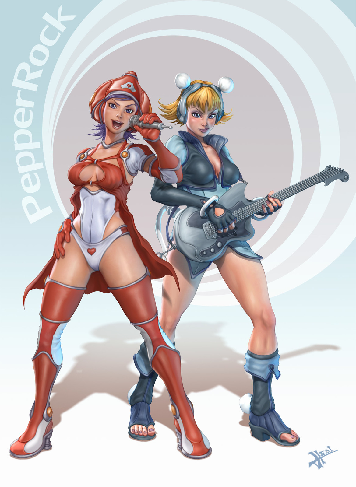 Pepper and Wanda, created by Stanley Lau (Artgerm) and Imaginary friends.