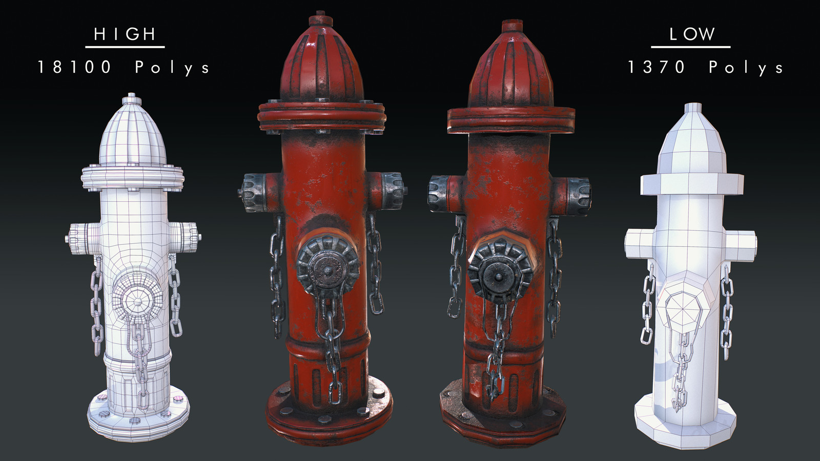 Artstation Study Of Low Poly High Poly Wip Vincent Lei