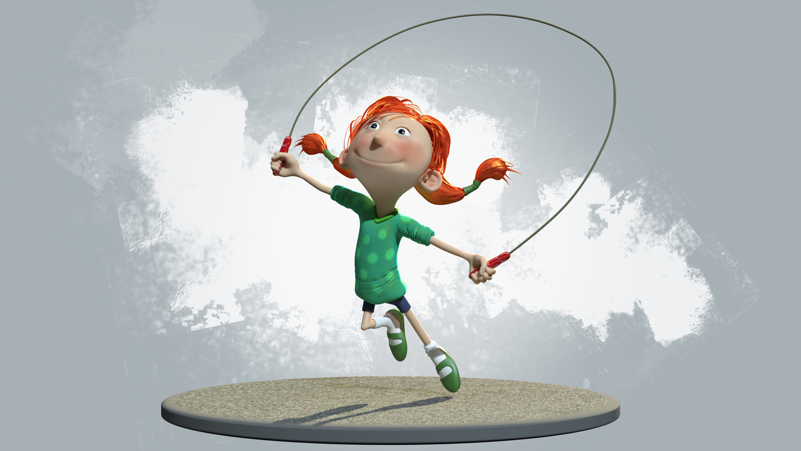 Skipping girl