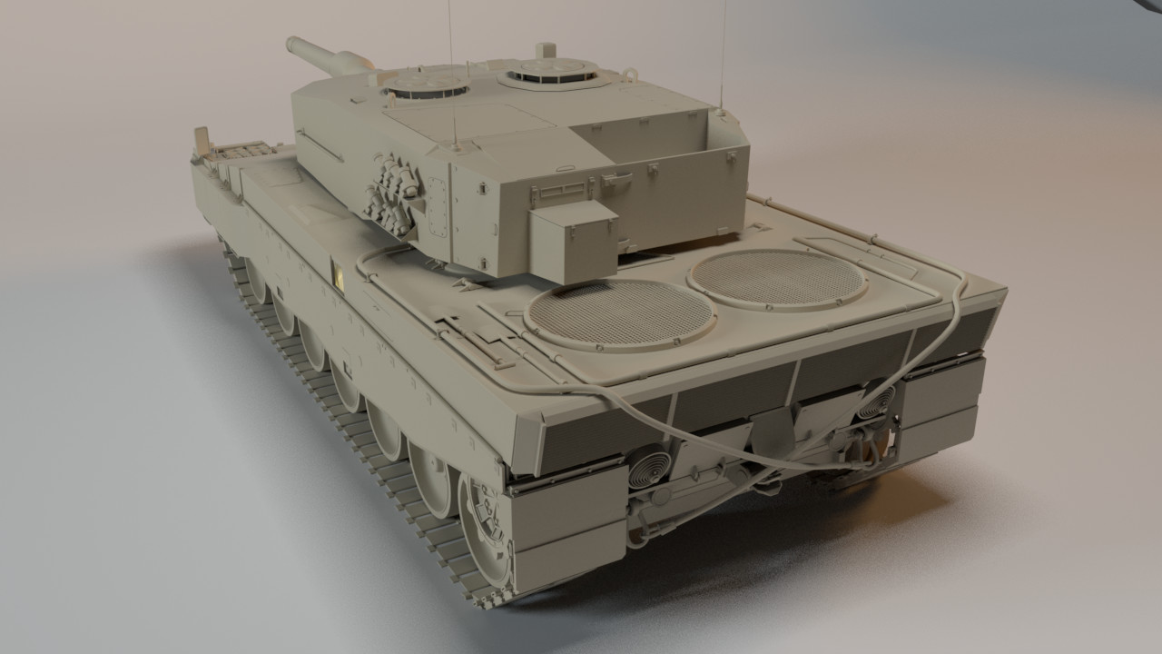 Artstation Leopard 2a4 3d Model Alexandre Leroy