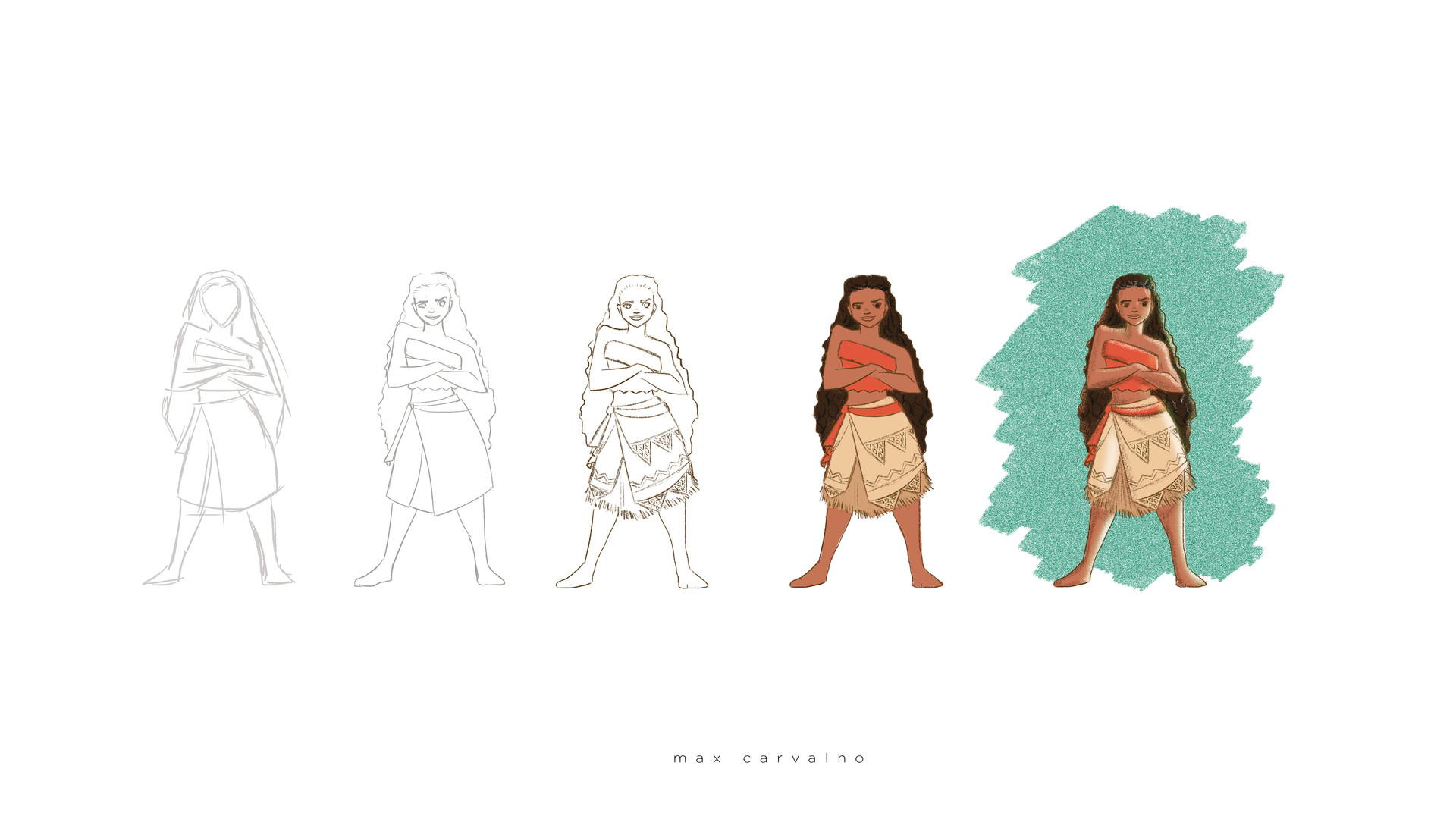 Artstation Moana S Drawings Max Carvalho