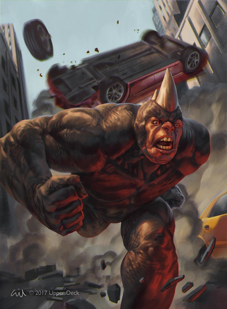 ArtStation - Rhino - 2017 Fleer Ultra Spider-Man, Gilberto ...