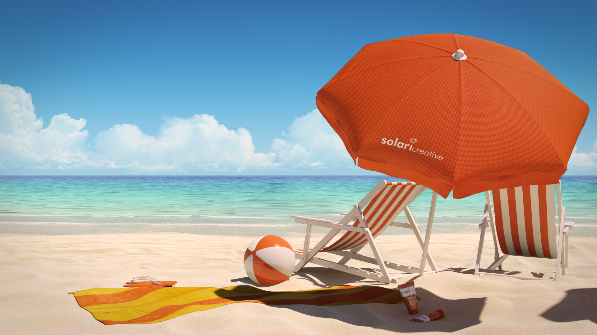 ArtStation - beach postcard