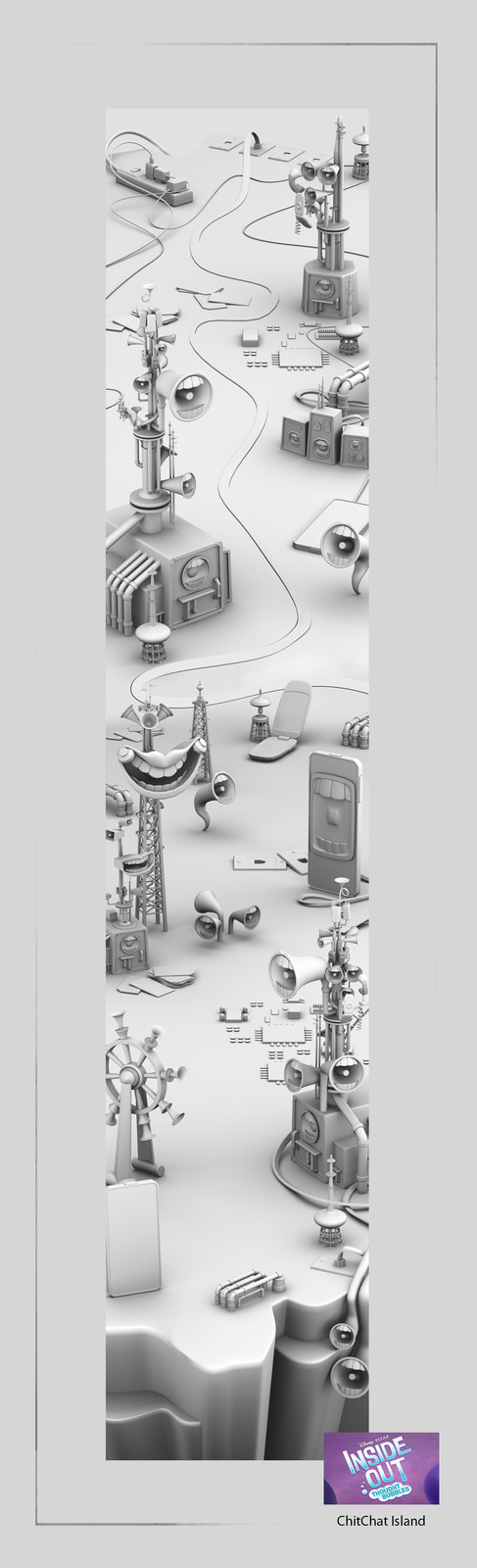model game map ready for paint over