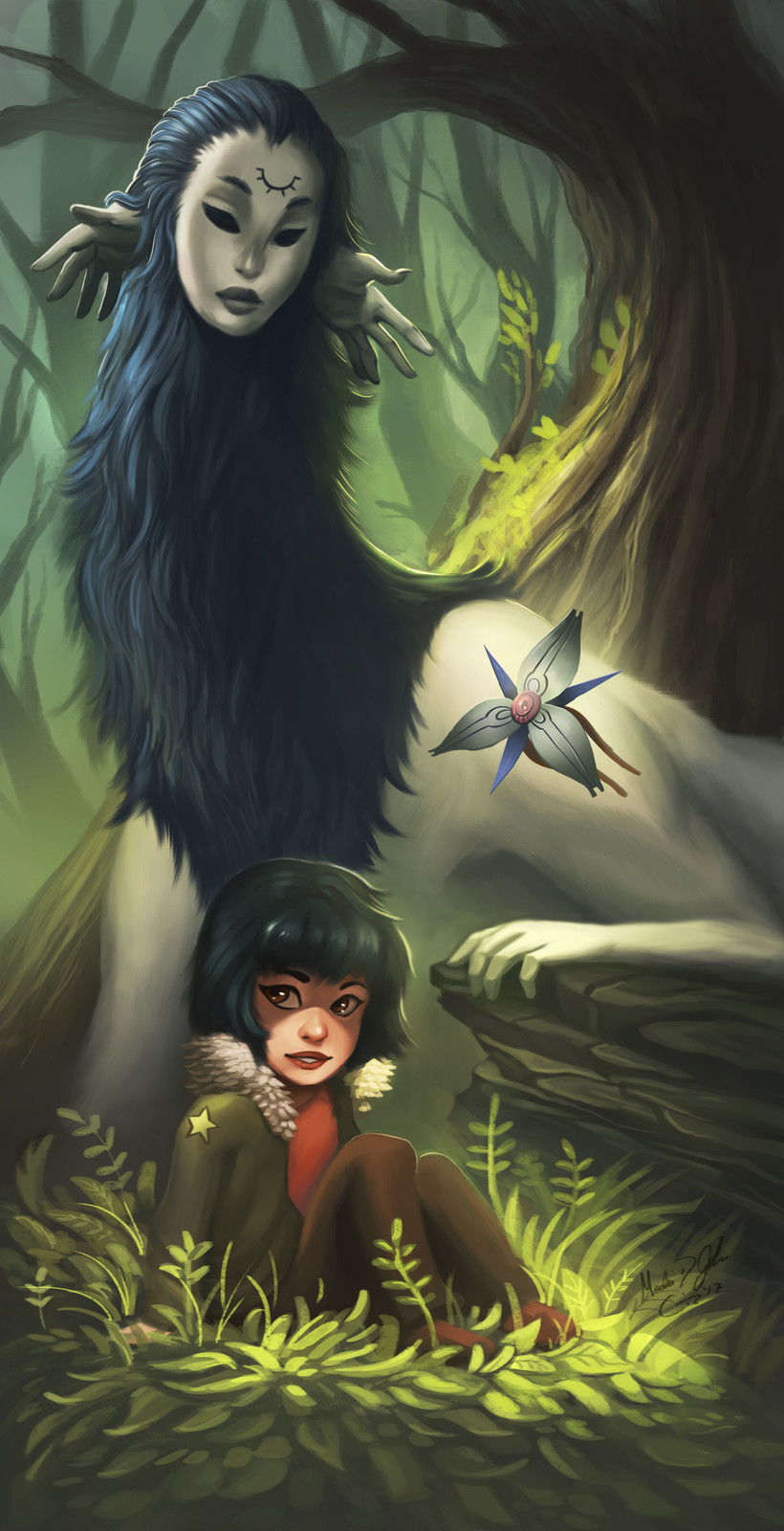 Keeper and the Soldier - Bookmark Illustration